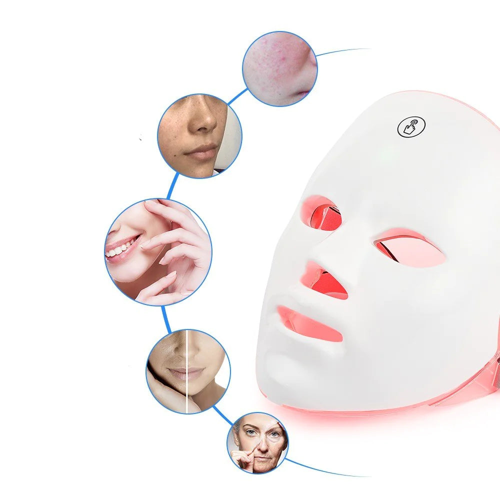 ✨ LED Light Therapy Face Mask – Professional Skin Rejuvenation at Home